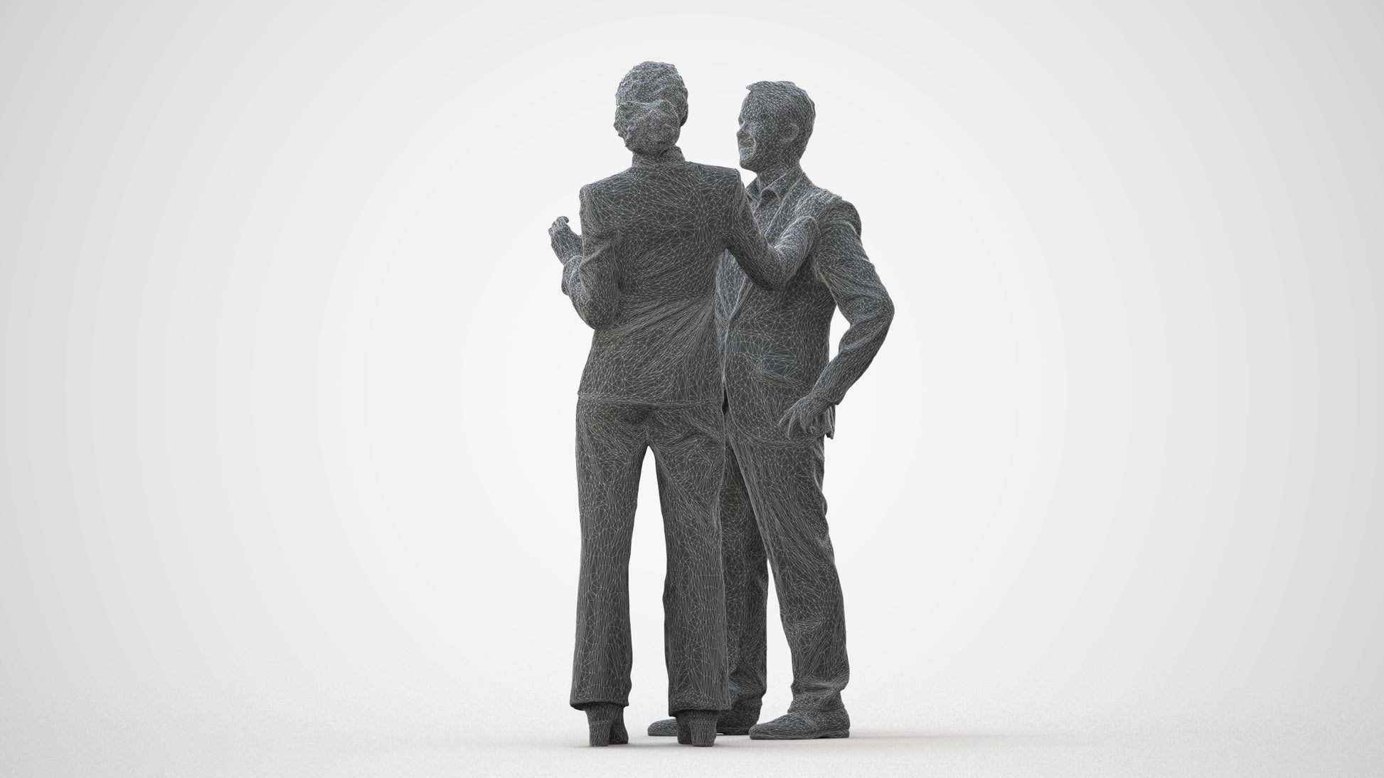realistic 3D man business shopping, scanned archviz people for Blender and 3ds Max, square thumbnail