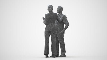 realistic 3D man business shopping, scanned archviz people for Blender and 3ds Max, square thumbnail