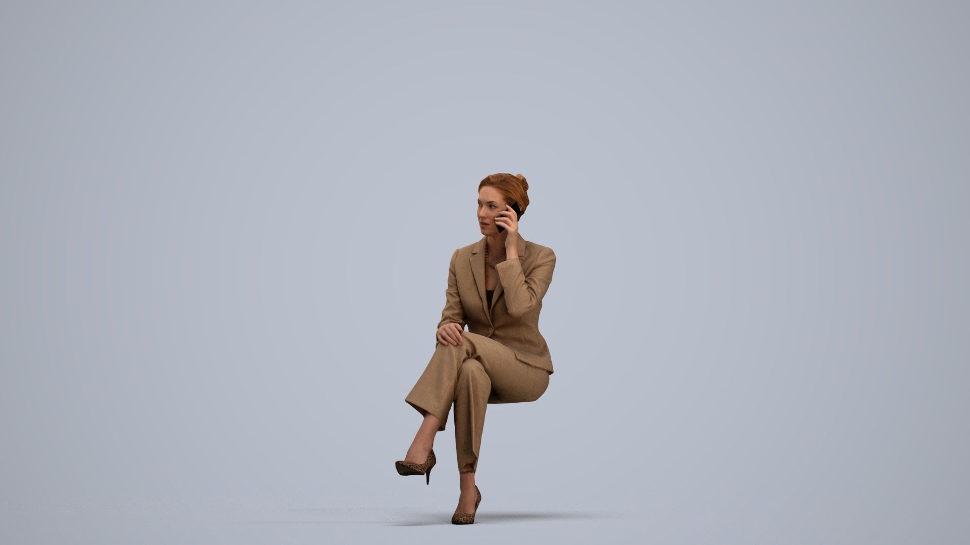 realistic 3D human man casual mix, archviz people FBX OBJ for Blender, standing pose render