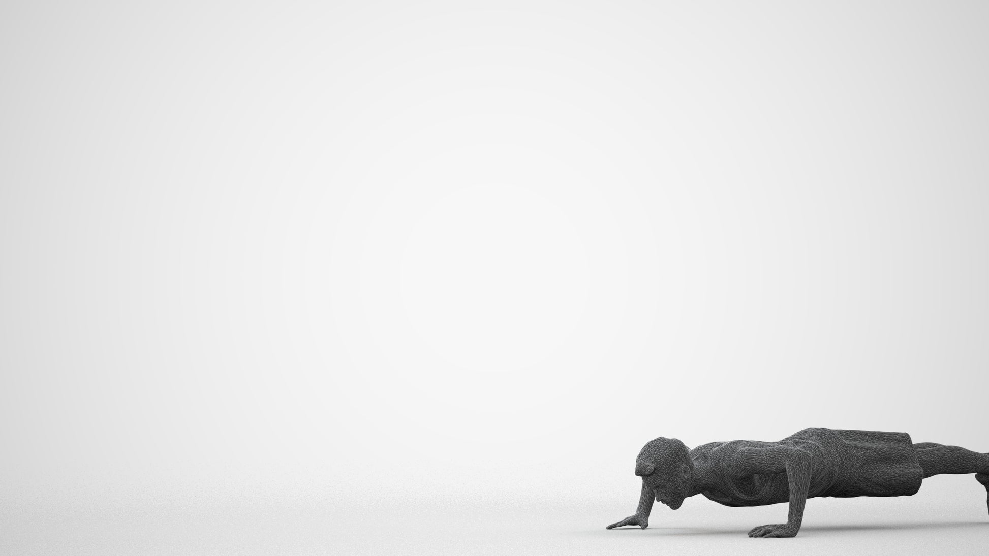 3D people model man sport, scanned human for 3ds Max rendering, square thumbnail