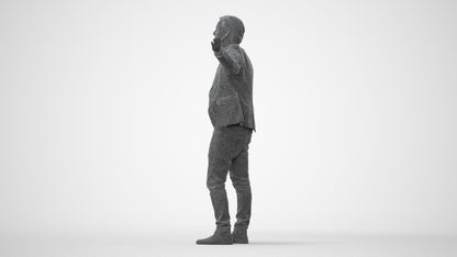 photogrammetry 3D man business, realistic human model archviz FBX, square thumbnail