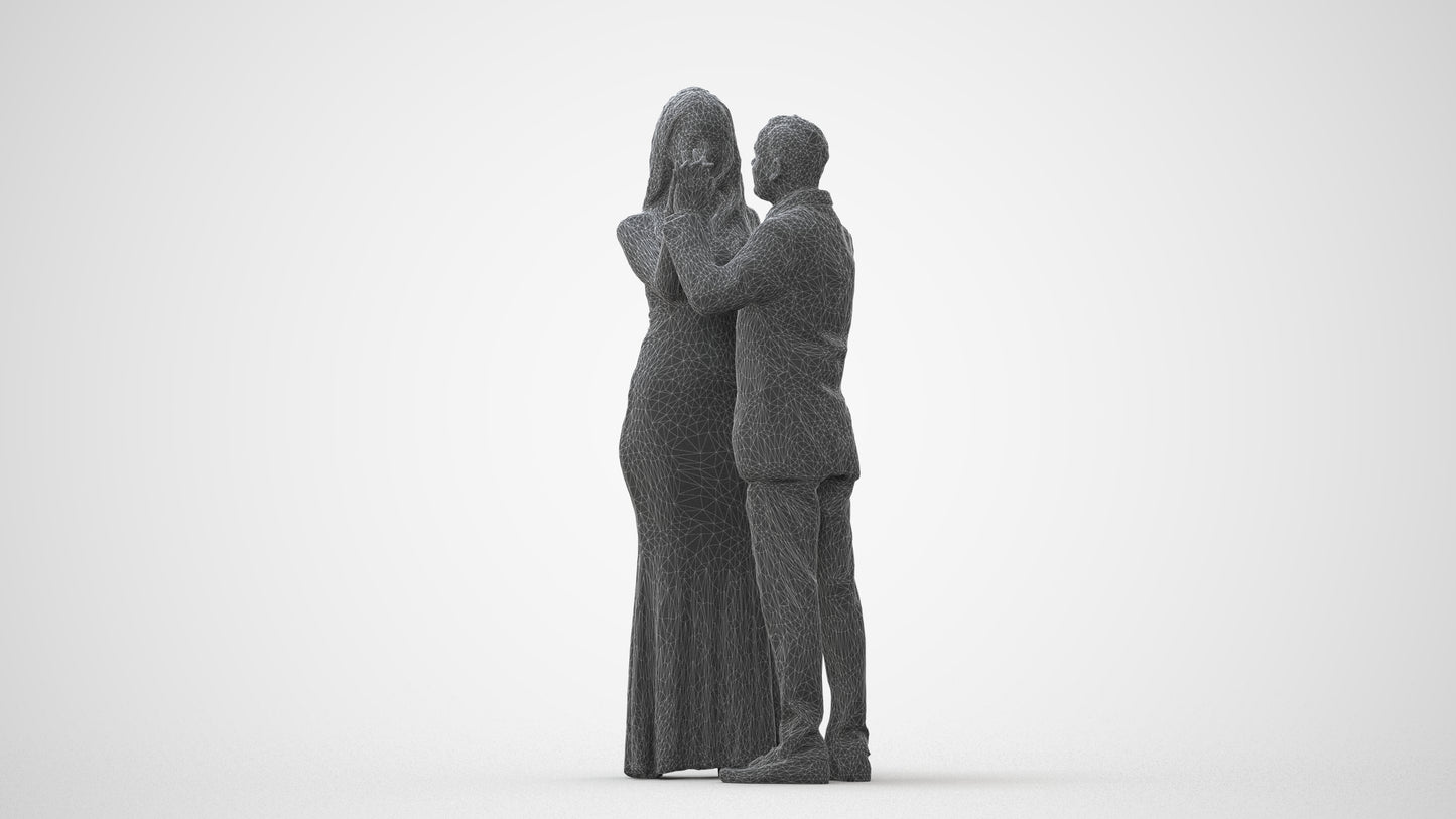 realistic 3D man formal dancing, scanned archviz people for Blender and 3ds Max, square thumbnail