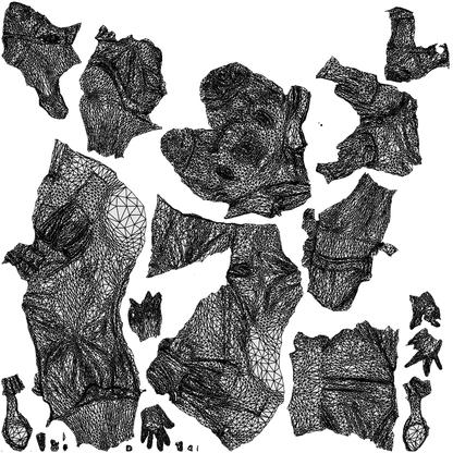 photogrammetry 3D woman formal sitting, realistic human model archviz FBX, wireframe top-down view
