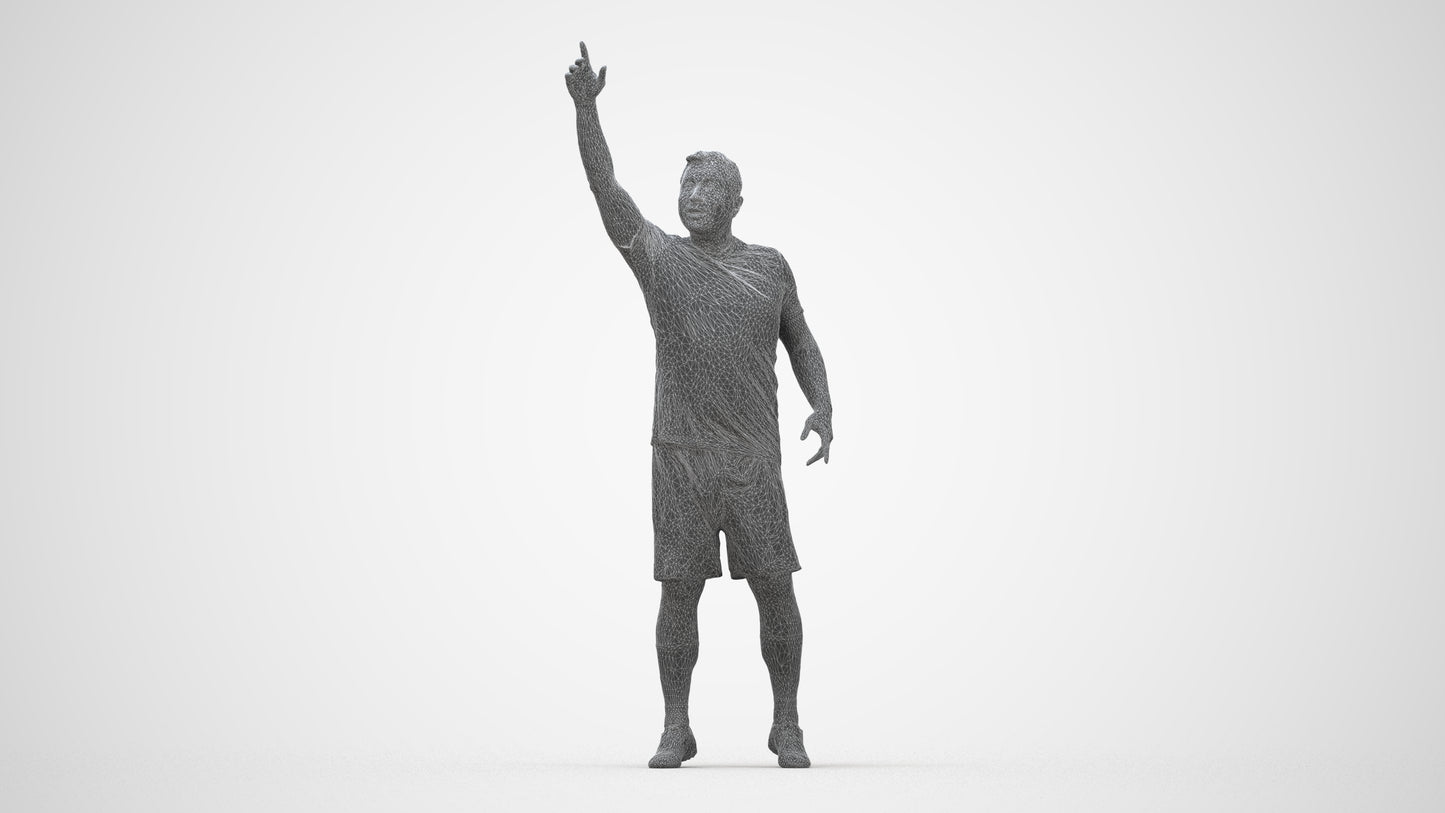 realistic 3D man sport, scanned archviz people for Blender and 3ds Max, wireframe back view
