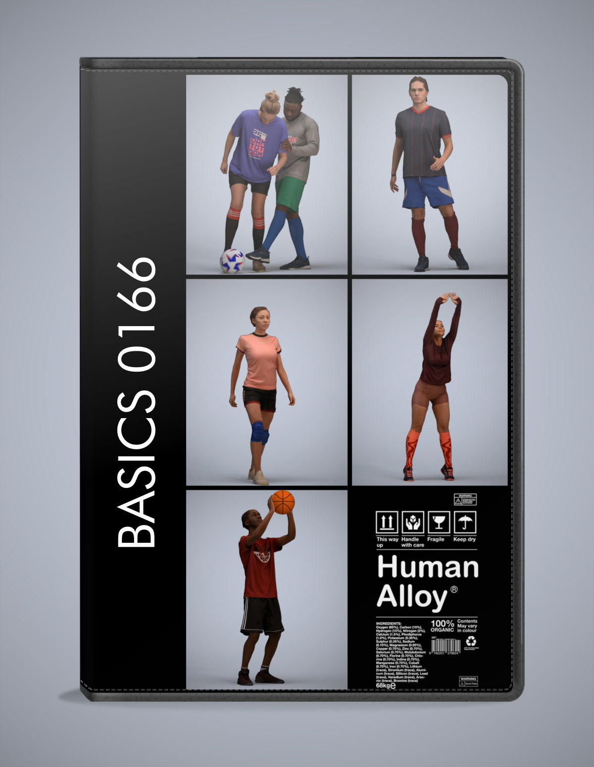 photogrammetry 3D people sport collection, 5 realistic human models archviz FBX
