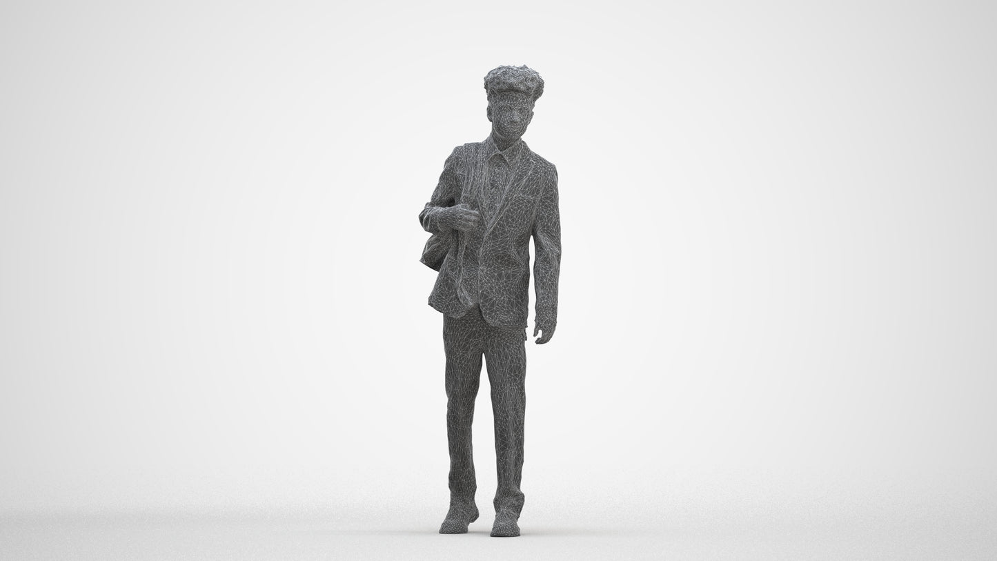 realistic 3D people man kids, render-ready for V-Ray and Corona, FBX OBJ, three-quarter front view render