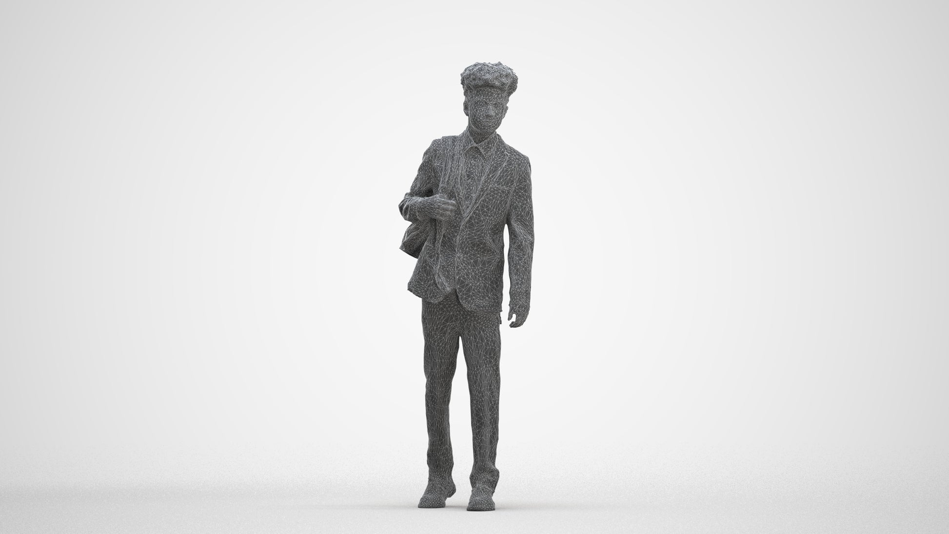 realistic 3D people man kids, render-ready for V-Ray and Corona, FBX OBJ, three-quarter front view render