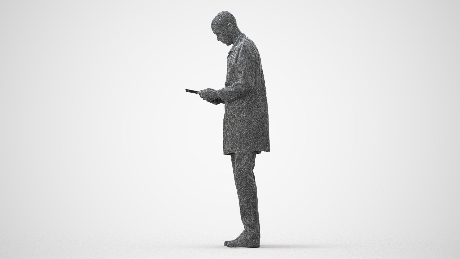 3D scanned man medical, photorealistic archviz people for Enscape and SketchUp, square thumbnail