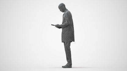 3D scanned man medical, photorealistic archviz people for Enscape and SketchUp, square thumbnail
