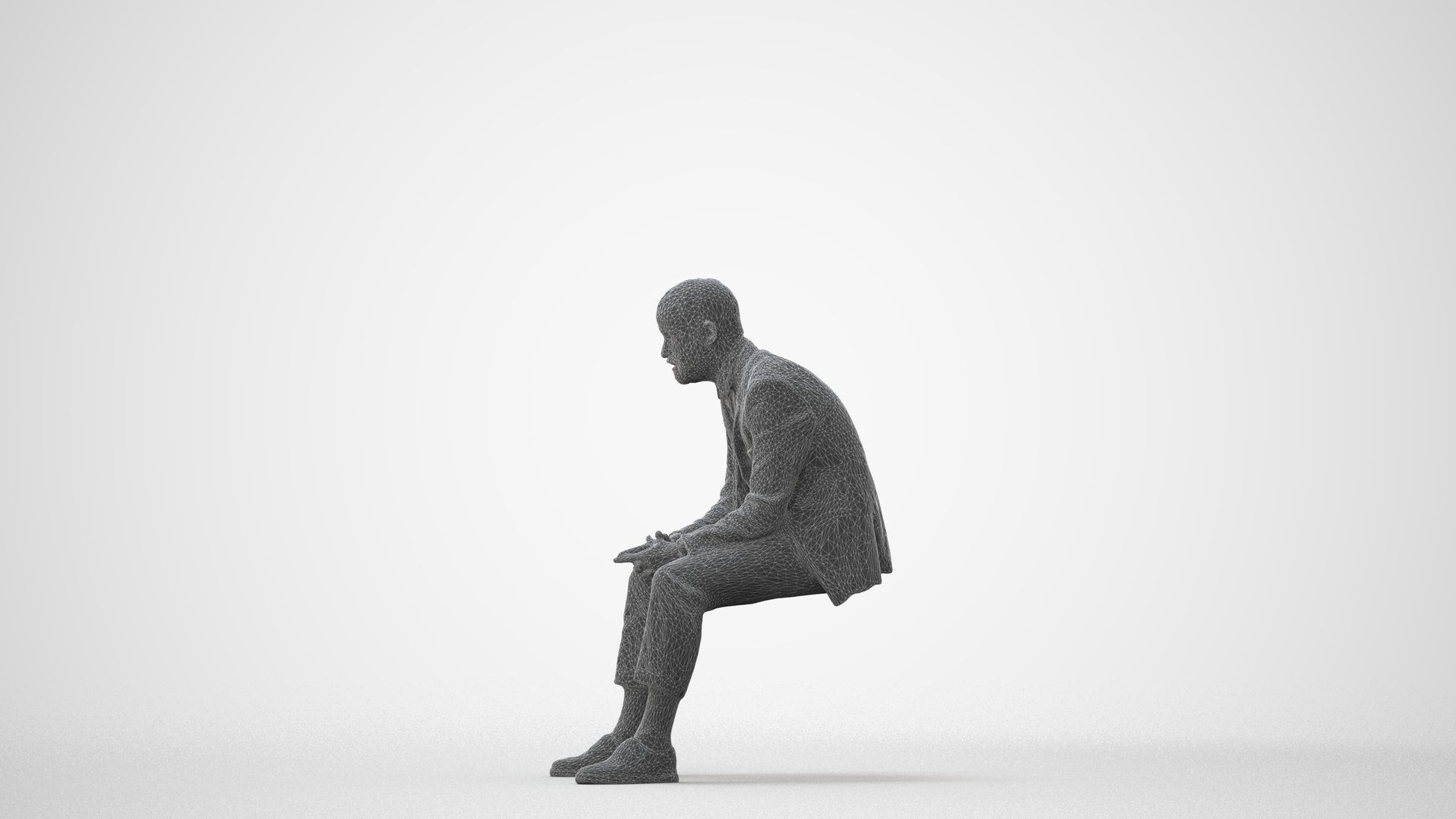 realistic 3D people man business, render-ready for V-Ray and Corona, FBX OBJ, square thumbnail