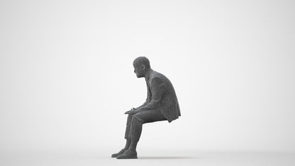 realistic 3D people man business, render-ready for V-Ray and Corona, FBX OBJ, square thumbnail
