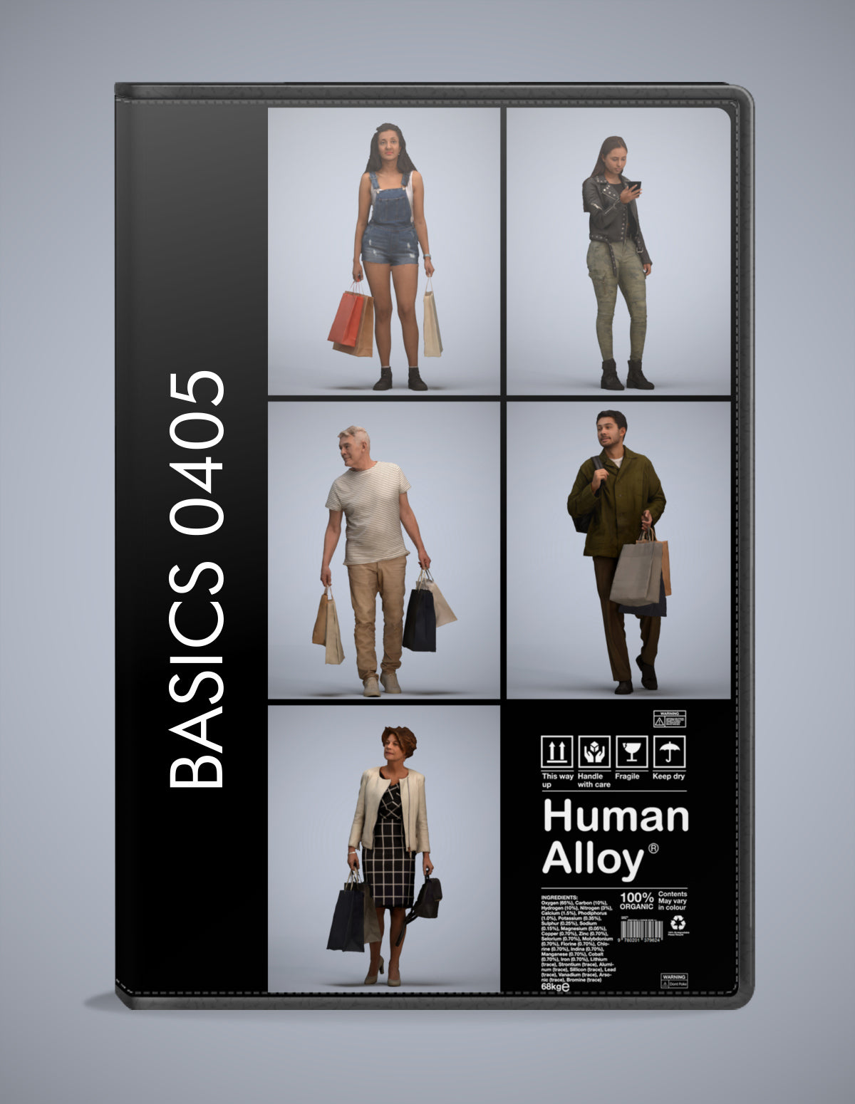 3D people models shopping bundle, 5 scanned humans for 3ds Max rendering