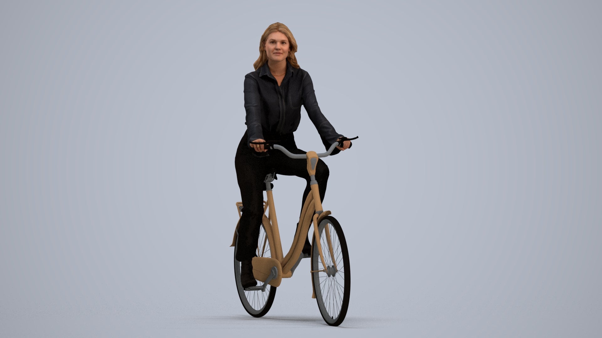 photogrammetry 3D woman business mix, realistic human model archviz FBX, standing pose render
