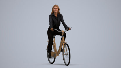 photogrammetry 3D woman business mix, realistic human model archviz FBX, standing pose render