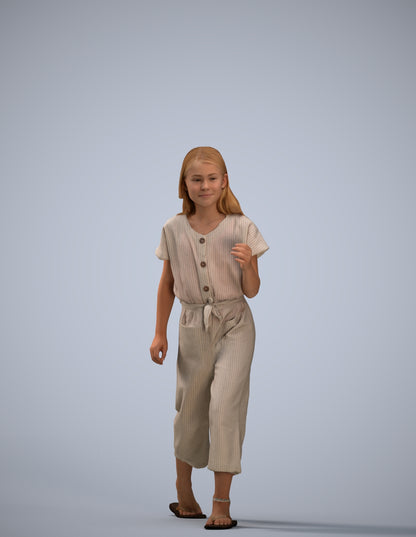 realistic 3D people girl kids, render-ready for V-Ray and Corona, FBX OBJ