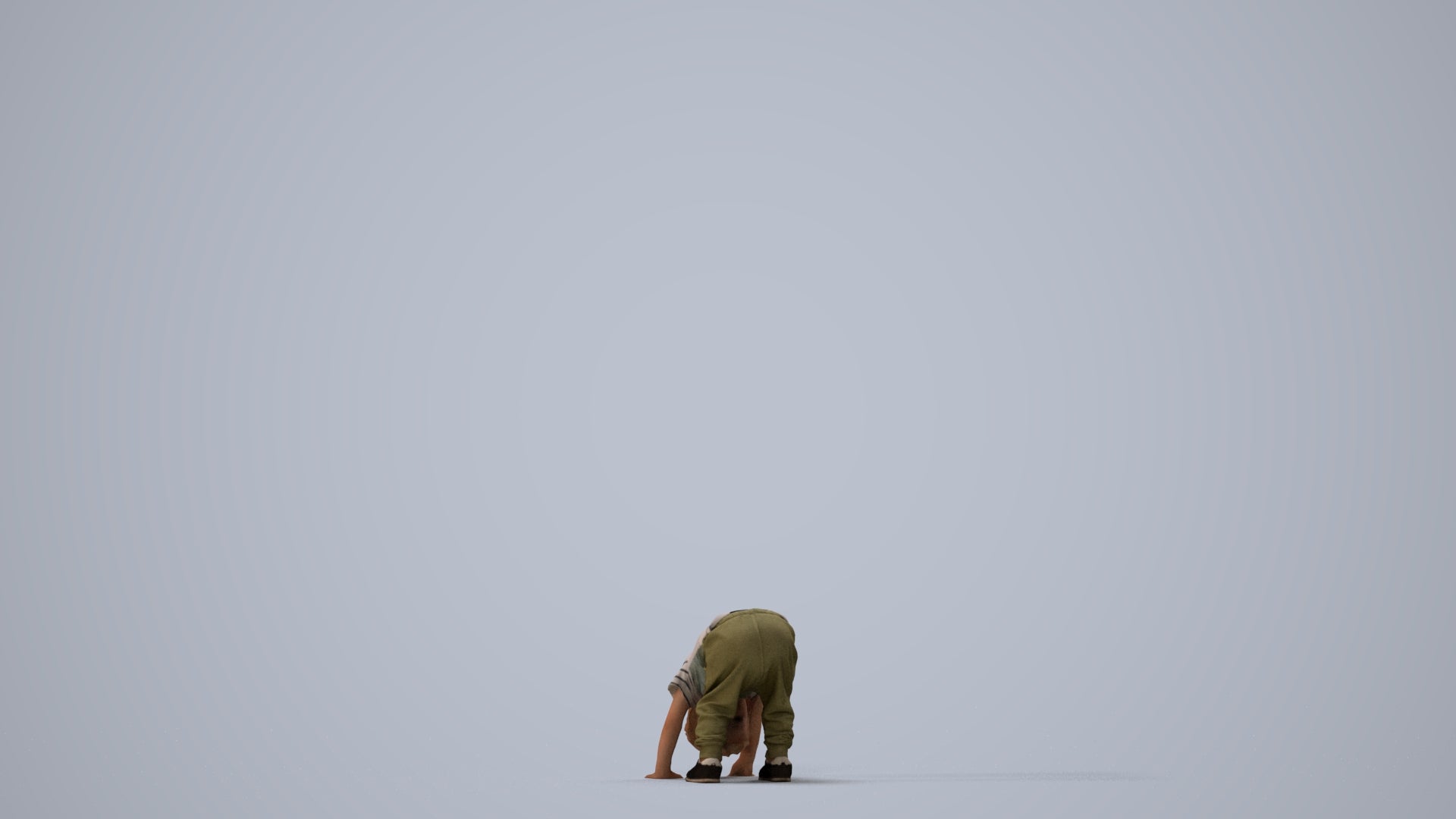 3D scanned boy kids casual, photorealistic archviz people for Enscape and SketchUp, three-quarter view render