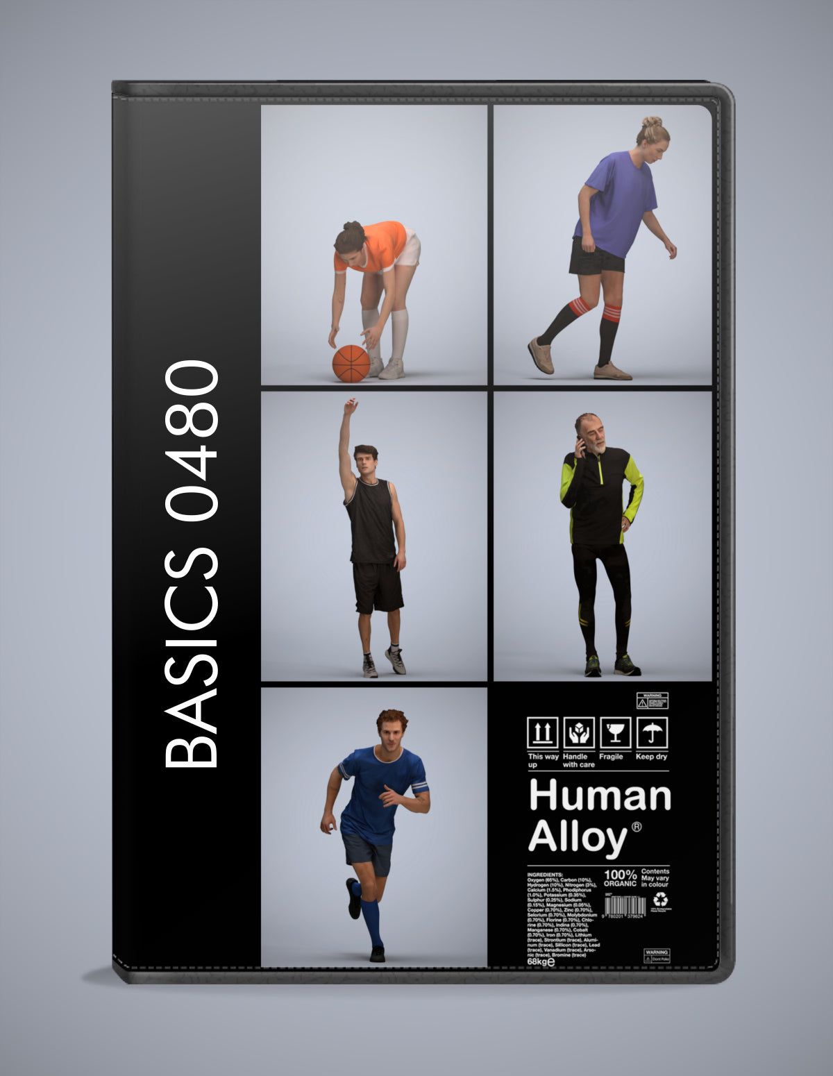 5 3D scanned people sport, photorealistic archviz pack for Enscape and SketchUp
