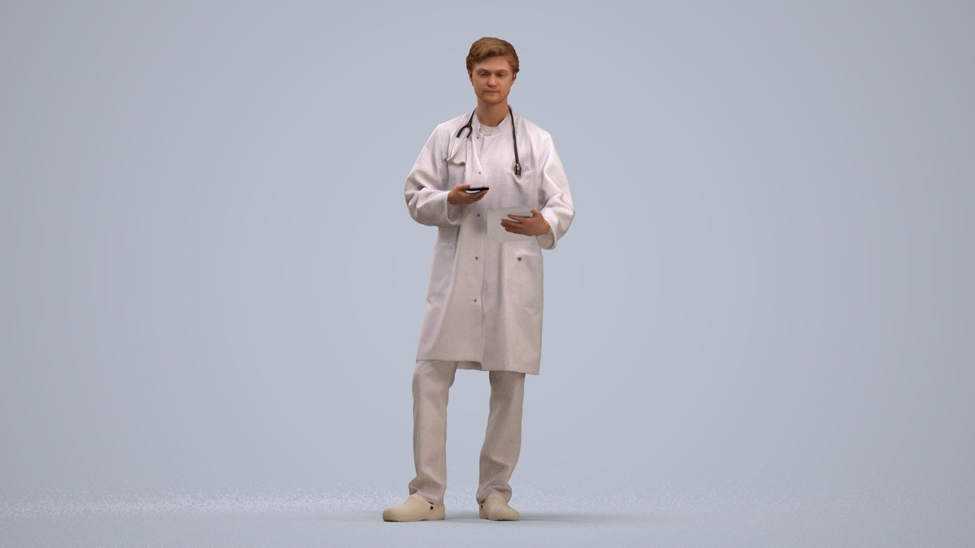 3D human model man medical, photogrammetry scanned person for archviz, standing pose render