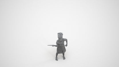 realistic 3D people girl casual kids, render-ready for V-Ray and Corona, FBX OBJ, wireframe three-quarter view