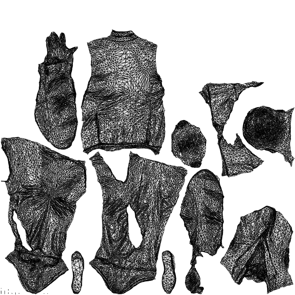 realistic 3D man business, scanned archviz people for Blender and 3ds Max, wireframe top-down view