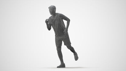 3D people model man sport, scanned human for 3ds Max rendering, square thumbnail