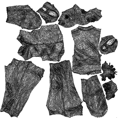 photogrammetry 3D man business standing, realistic human model archviz FBX, wireframe top-down view