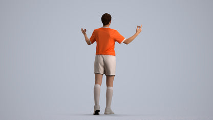 scanned 3D woman sport, photogrammetry people for Enscape and V-Ray, front view render