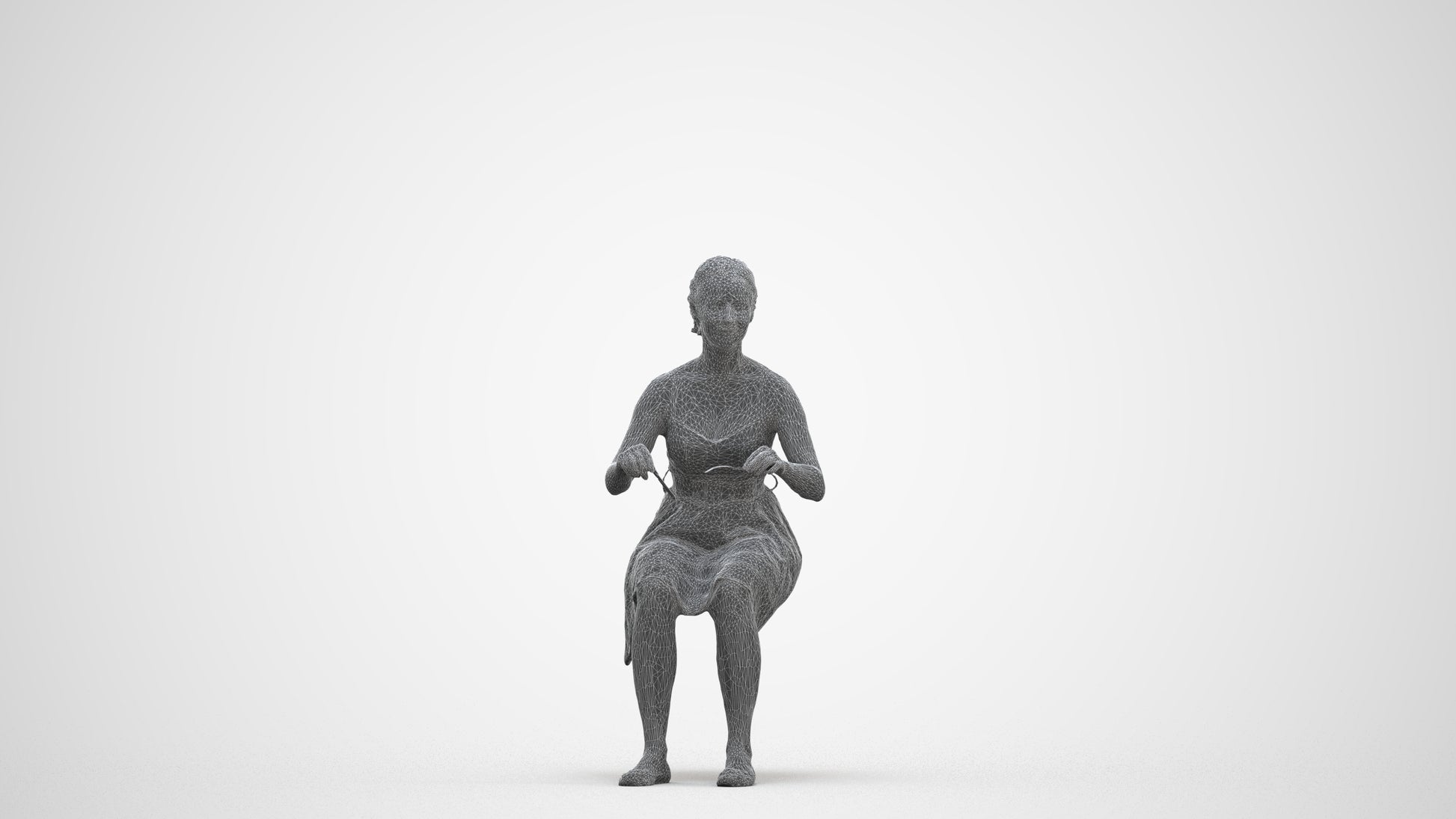 realistic 3D human woman formal formalaffairs, archviz people FBX OBJ for Blender, three-quarter front view render