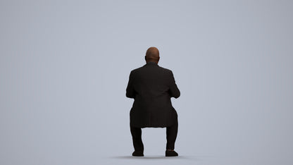 realistic 3D people man business, render-ready for V-Ray and Corona, FBX OBJ, front view render