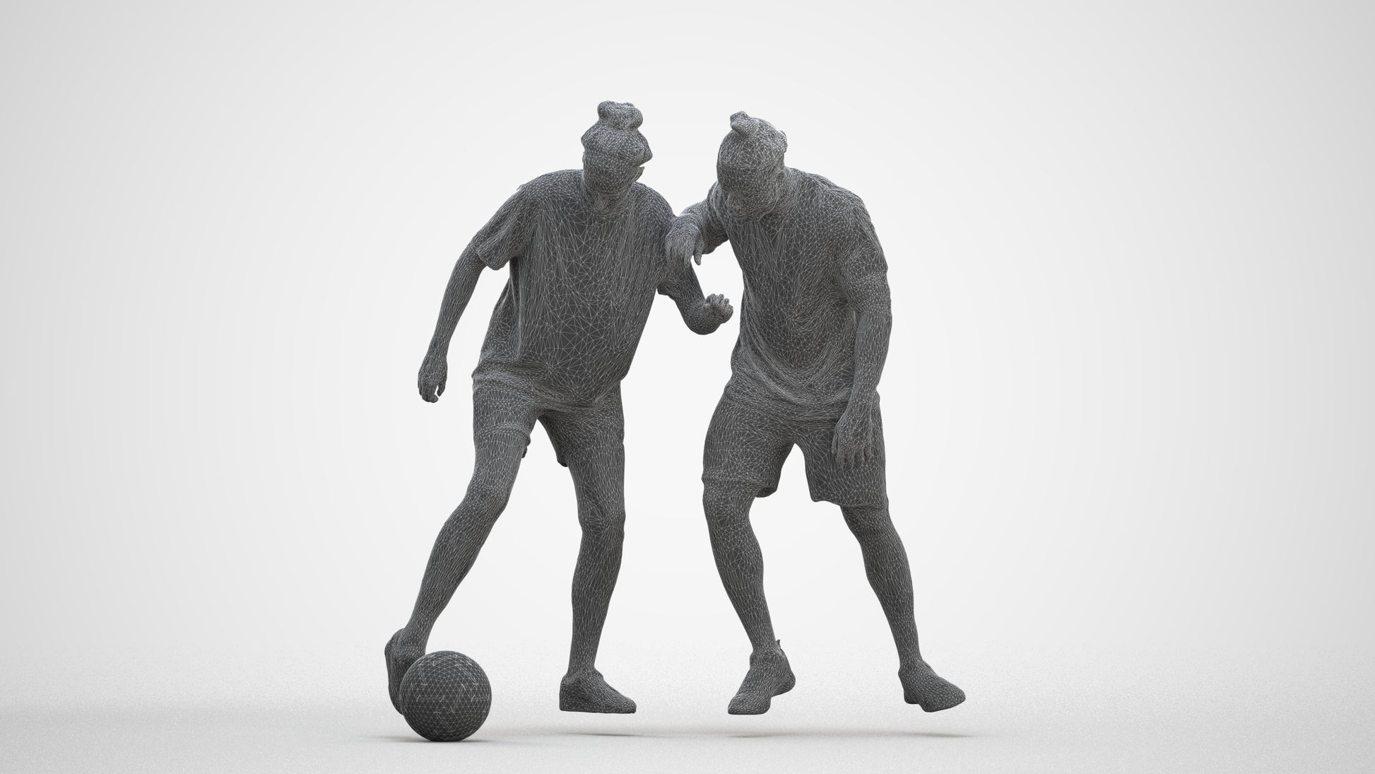 3D scanned woman sport, photorealistic archviz people for Enscape and SketchUp, three-quarter front view render