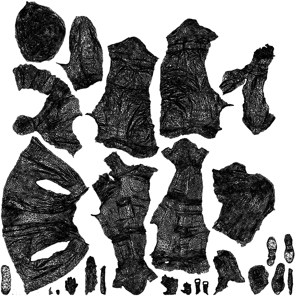 3D human model woman casual mix, photogrammetry scanned person for archviz, wireframe top-down view