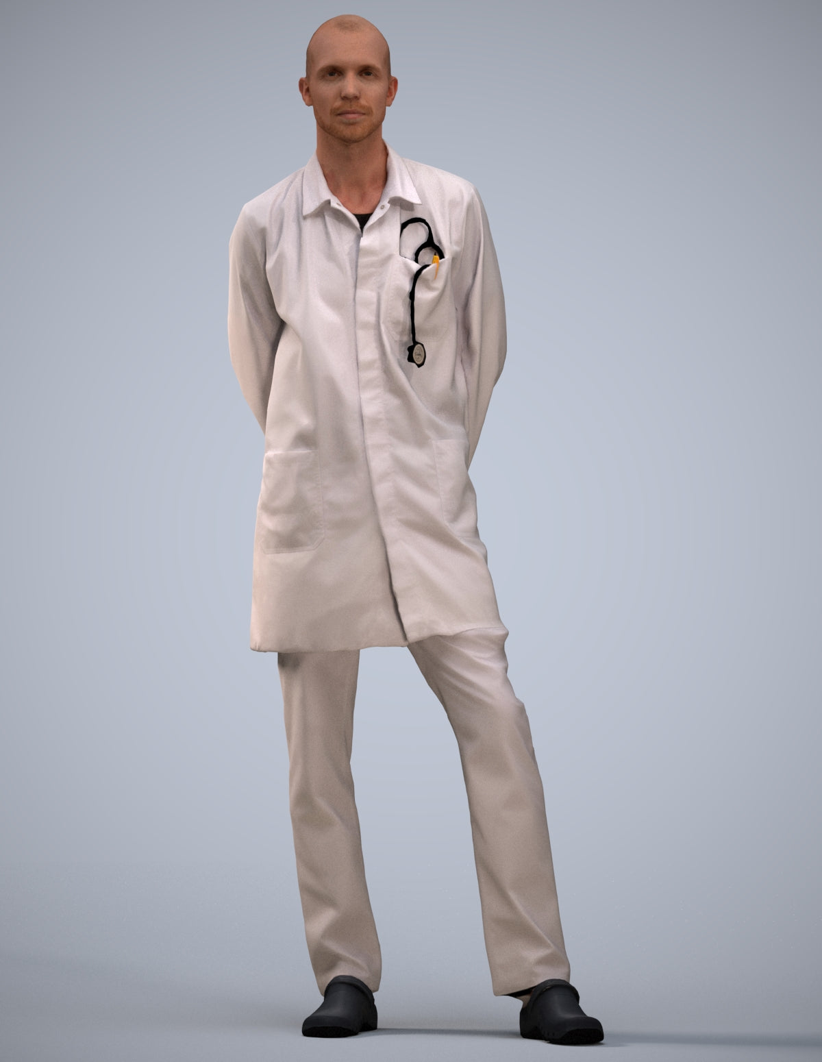 photogrammetry 3D man medical, realistic human model archviz FBX