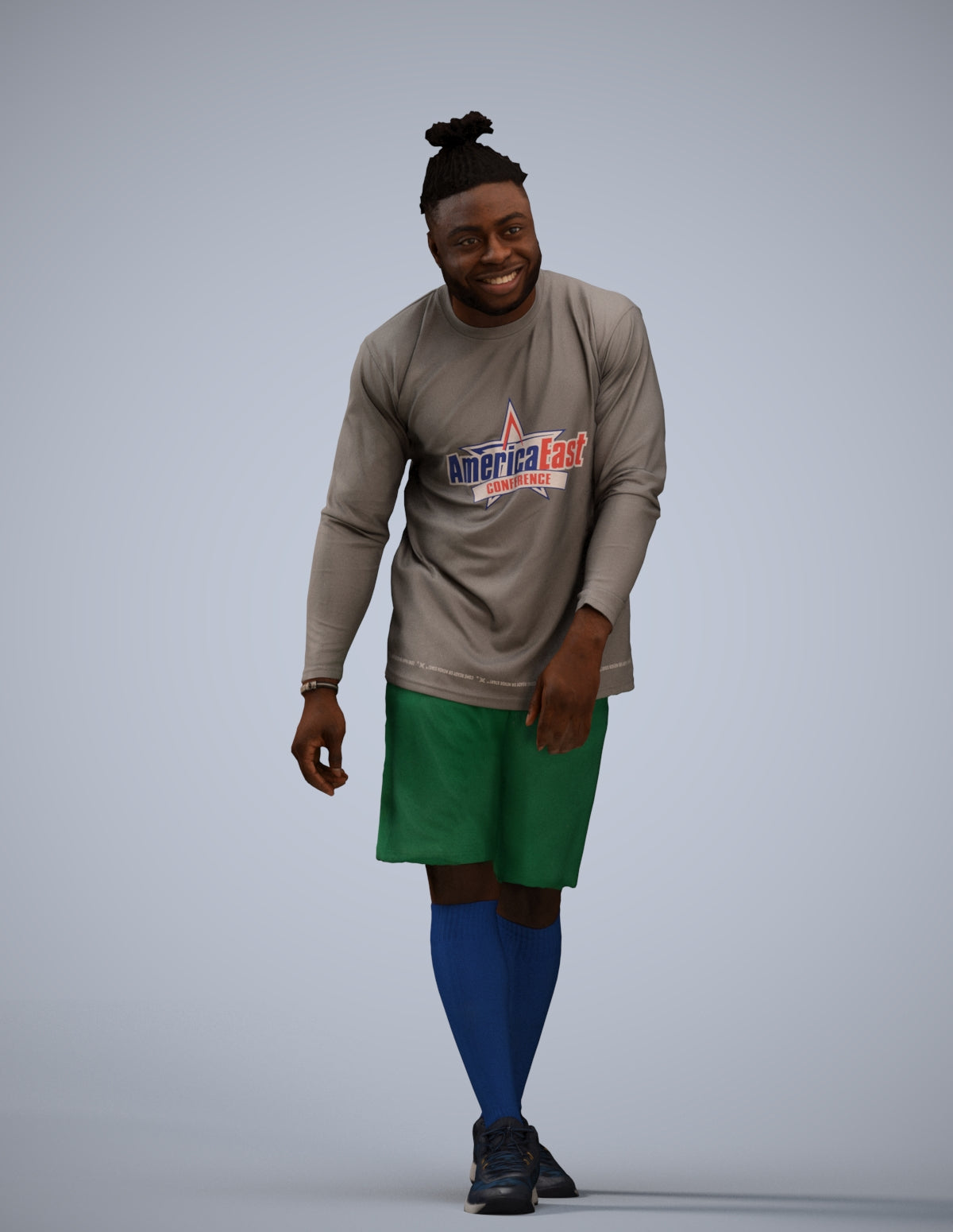 photogrammetry 3D man sport, realistic human model archviz FBX