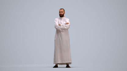 realistic 3D human man standing, archviz people FBX OBJ for Blender, standing pose render