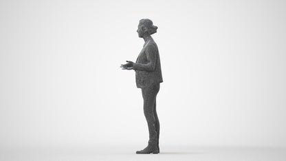 3D scanned woman business, photorealistic archviz people for Enscape and SketchUp, square thumbnail