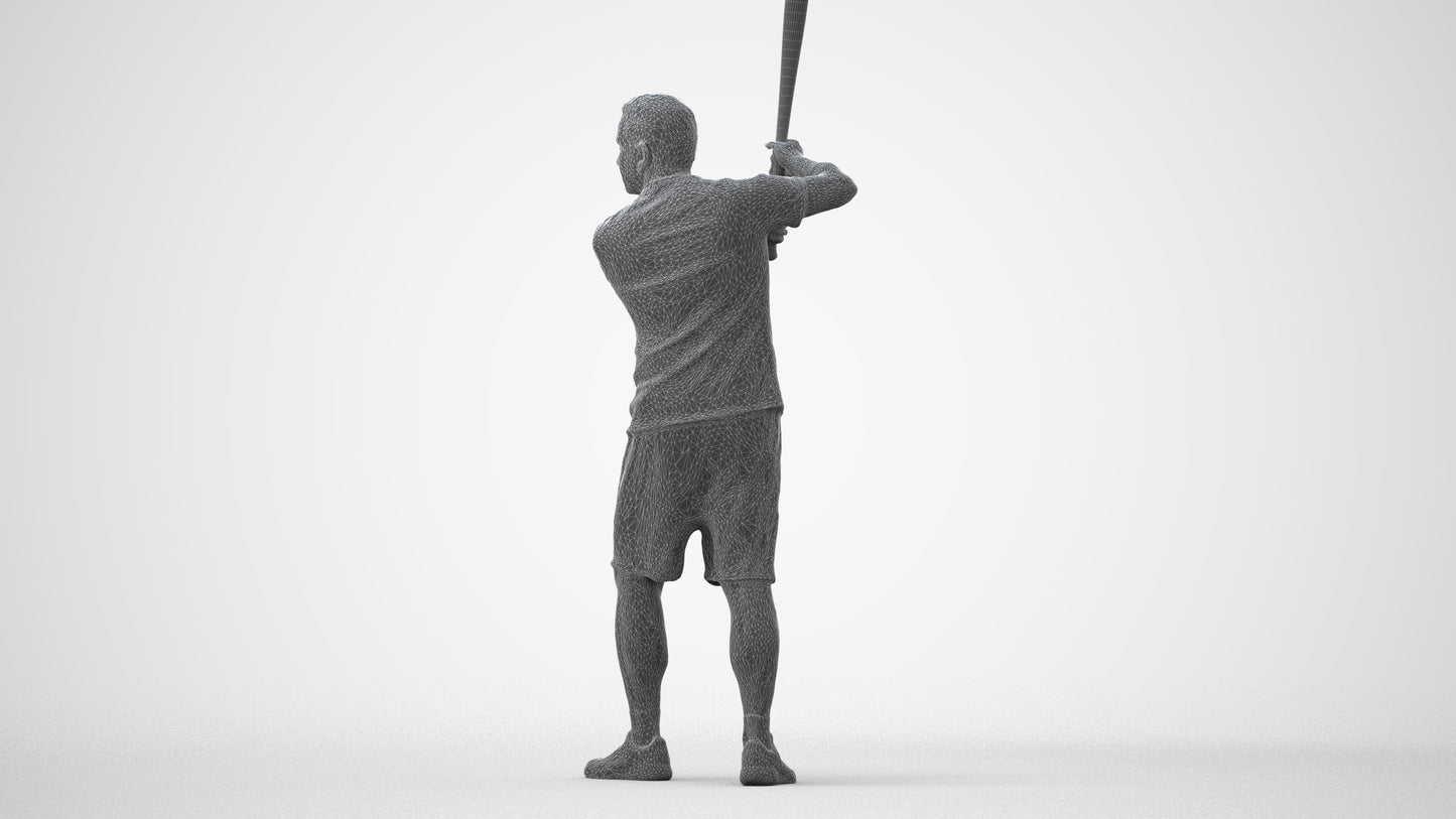 3D scanned man sport, photorealistic archviz people for Enscape and SketchUp, square thumbnail