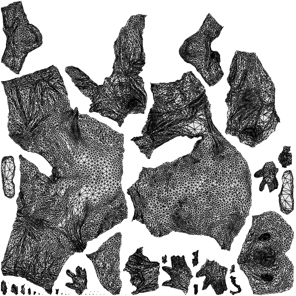 scanned 3D senior man medical, photogrammetry people for Enscape and V-Ray, wireframe top-down view