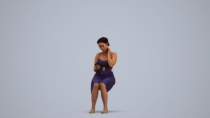 realistic 3D human woman formal formalaffairs, archviz people FBX OBJ for Blender, standing pose render