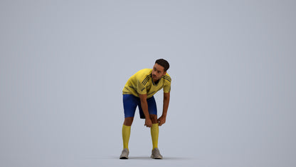 scanned 3D man sport, photogrammetry people for Enscape and V-Ray, standing pose render