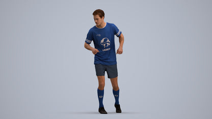 realistic 3D man sport, scanned archviz people for Blender and 3ds Max, standing pose render