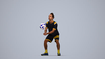 3D scanned man sport, photorealistic archviz people for Enscape and SketchUp, top-down view render