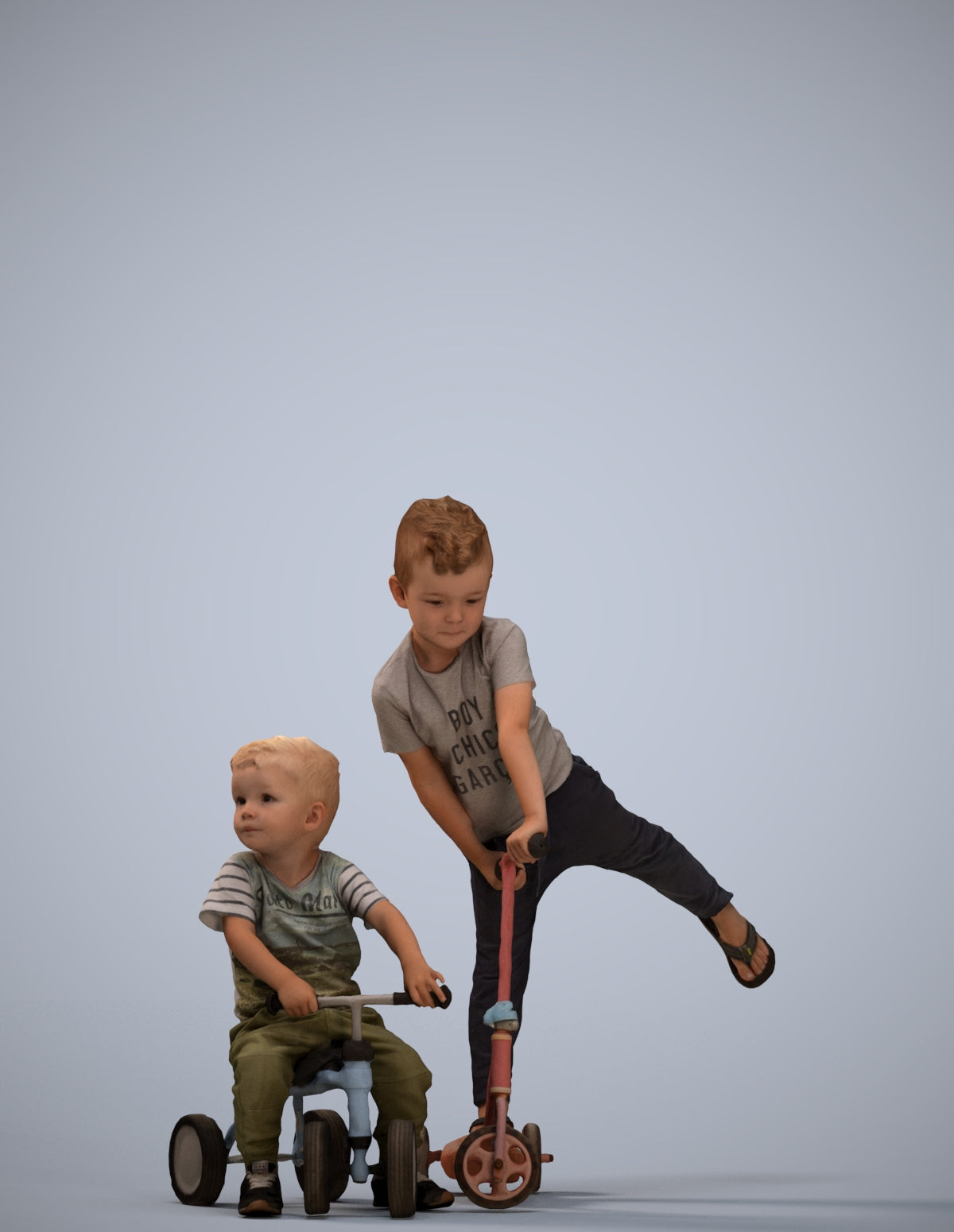 photogrammetry 3D boy casual kids, realistic human model archviz FBX