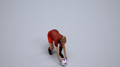 3D human model girl sport, photogrammetry scanned person for archviz, back view render