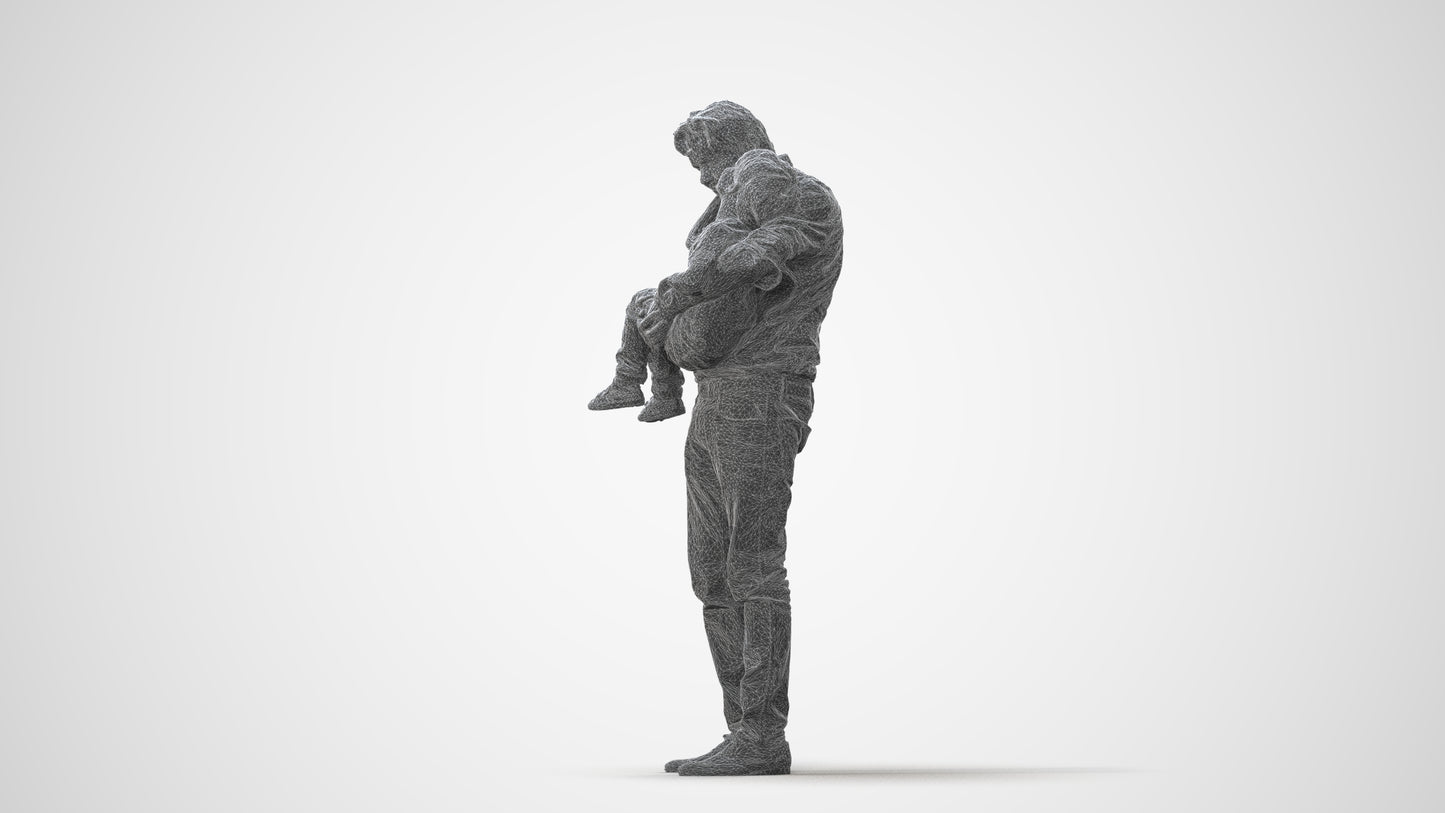 realistic 3D people boy casual kids, render-ready for V-Ray and Corona, FBX OBJ, square thumbnail