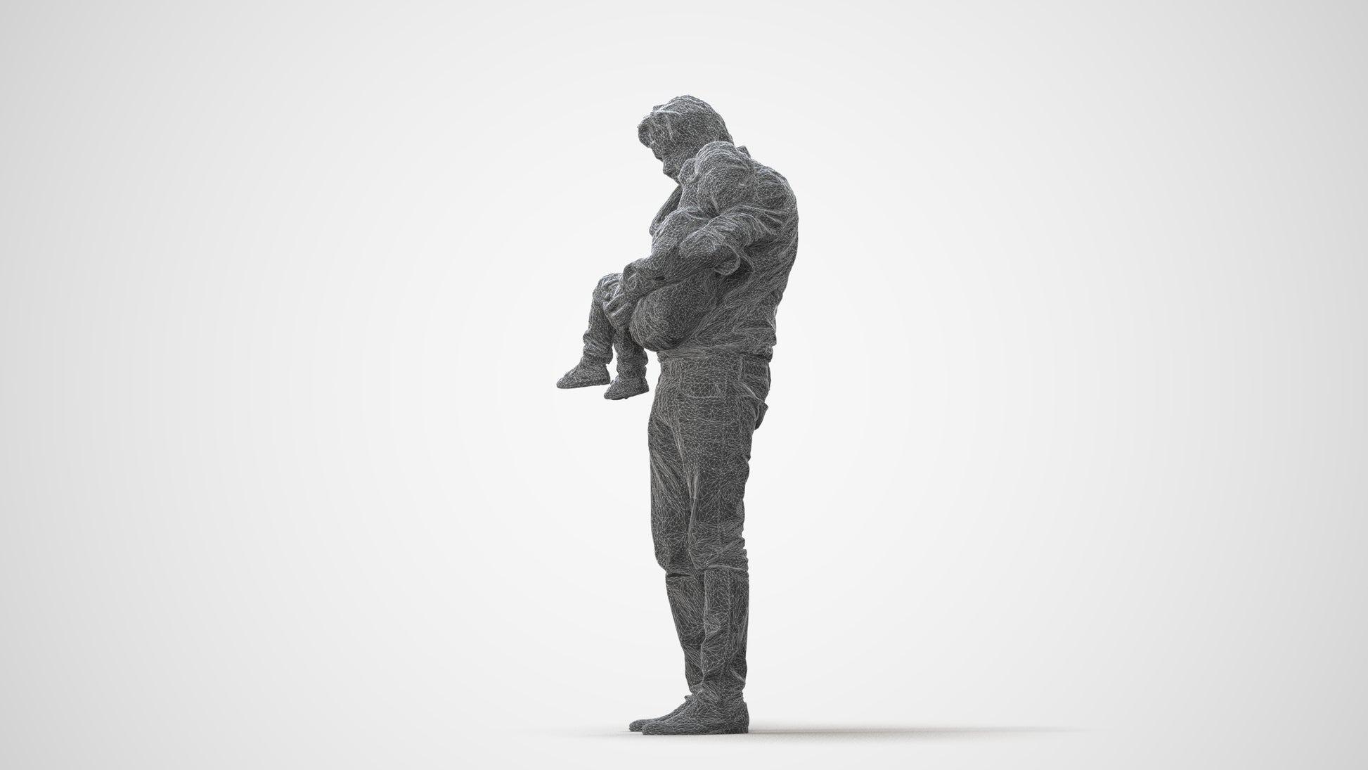 realistic 3D people boy casual kids, render-ready for V-Ray and Corona, FBX OBJ, square thumbnail