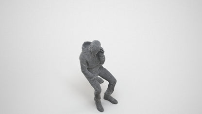 realistic 3D boy casual kids, scanned archviz people for Blender and 3ds Max, wireframe three-quarter view