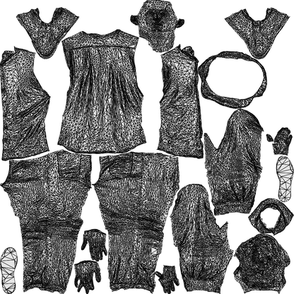 realistic 3D man casual walking, scanned archviz people for Blender and 3ds Max, wireframe top-down view