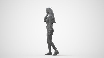 scanned 3D woman sport, photogrammetry people for Enscape and V-Ray, square thumbnail