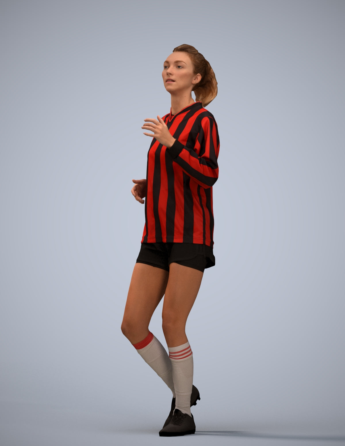 realistic 3D people woman sport, render-ready for V-Ray and Corona, FBX OBJ