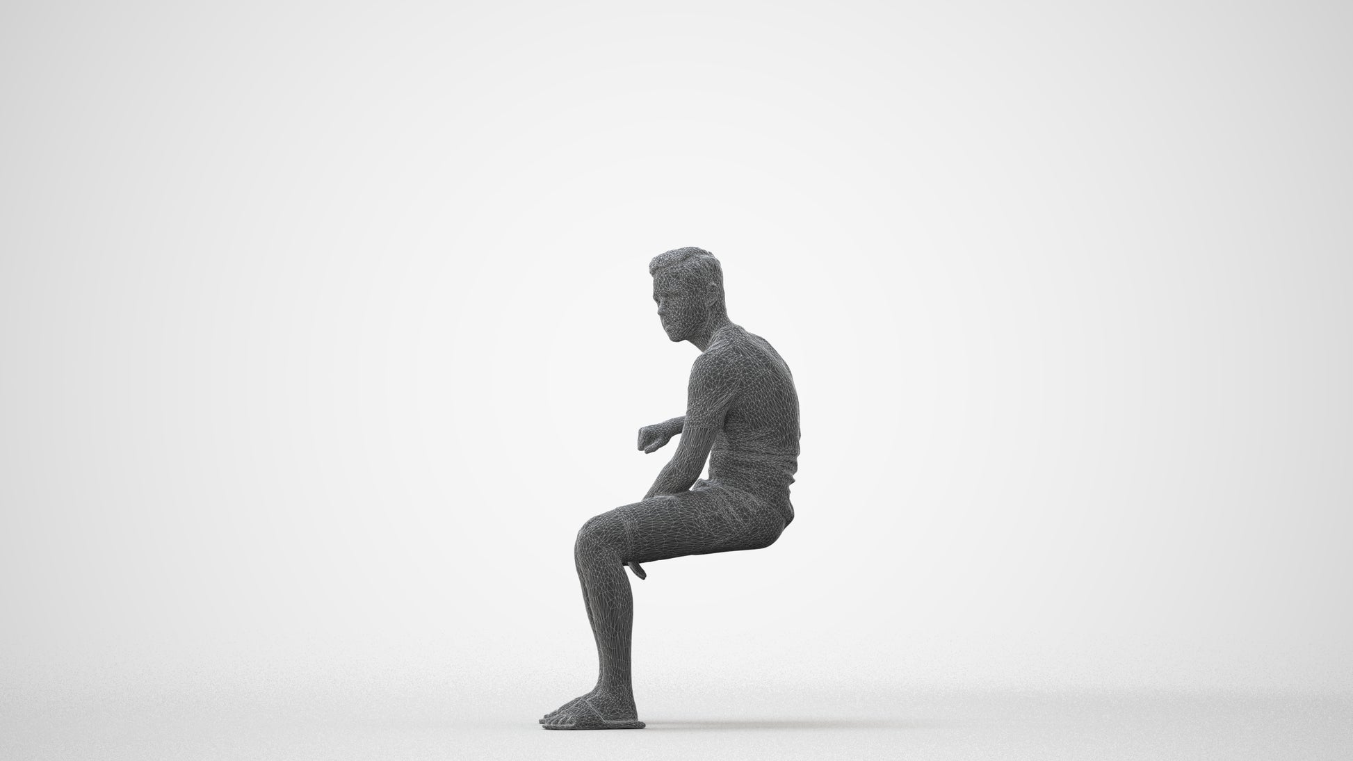 scanned 3D boy casual kids, photogrammetry people for Enscape and V-Ray, square thumbnail